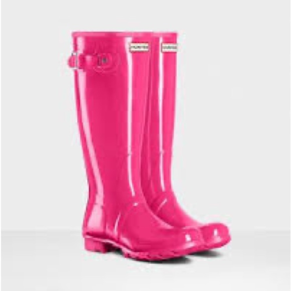 Hunter Rainboots Girls Original Gloss Hot Pink